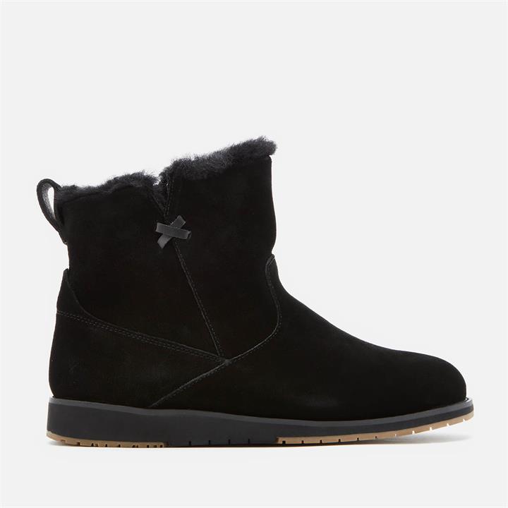 EMU Australia Women's Beach Mini Water Resistant Suede Boots - Black - UK 4