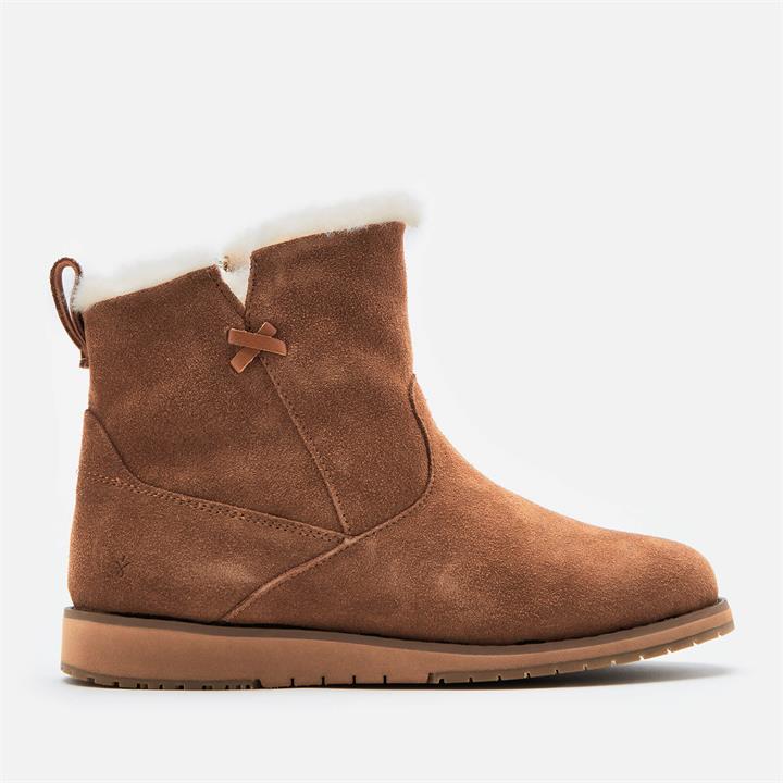 EMU Australia Women's Beach Mini Water Resistant Suede Boots - Chestnut - UK 4