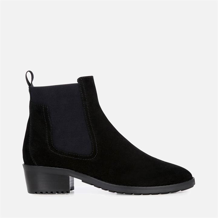 EMU Australia Women's Borden Suede Heeled Chelsea Boots - Black - UK 8