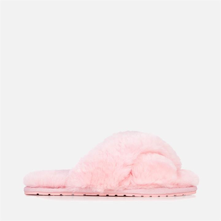 EMU Australia Women's Mayberry Sheepskin Cross Front Slippers - Baby Pink - UK 3