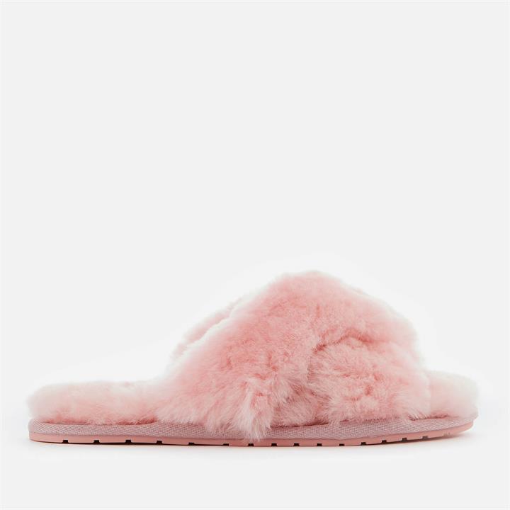 EMU Australia Women's Mayberry Sheepskin Cross Front Slippers - Baby Pink - UK 6