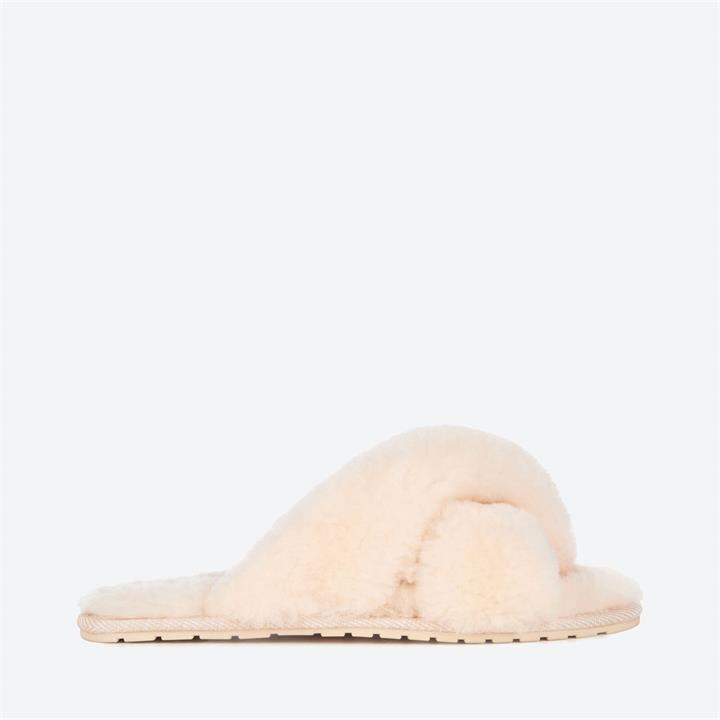 EMU Australia Women's Mayberry Sheepskin Cross Front Slippers - Natural - UK 3