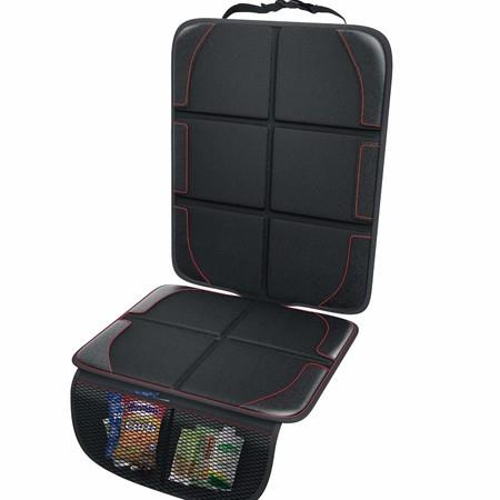 EPE Cushion Car Seat Protector Mat , Large Waterproof 600D Fabric Child Baby Pet Seat Protector with Storage Pockets for SUV, Sedan, Truck, Leather and Fabric Car Seat