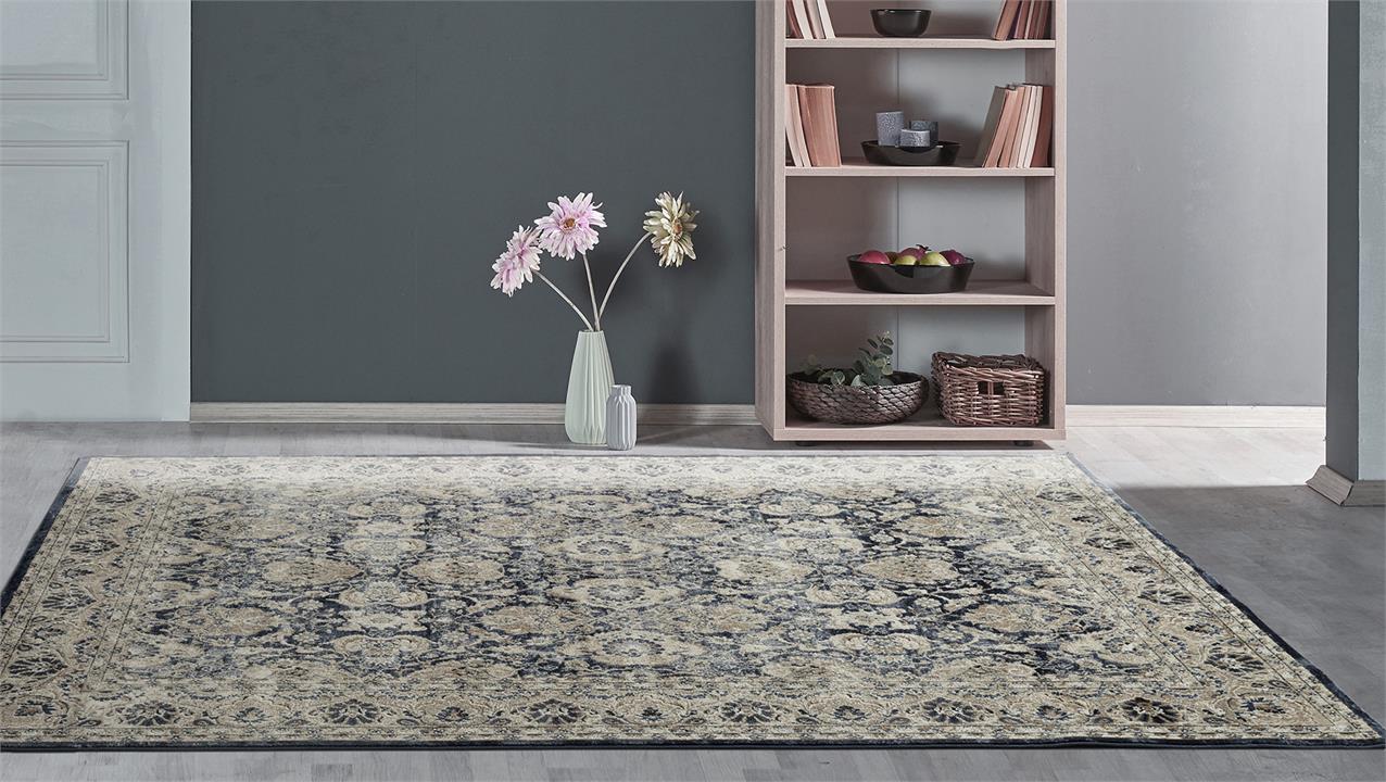 Esquire Balance Traditional Blue Rug 290X200cm