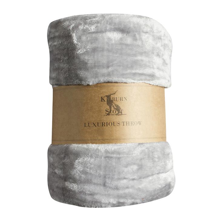 Euridice Fleece Throw Silver