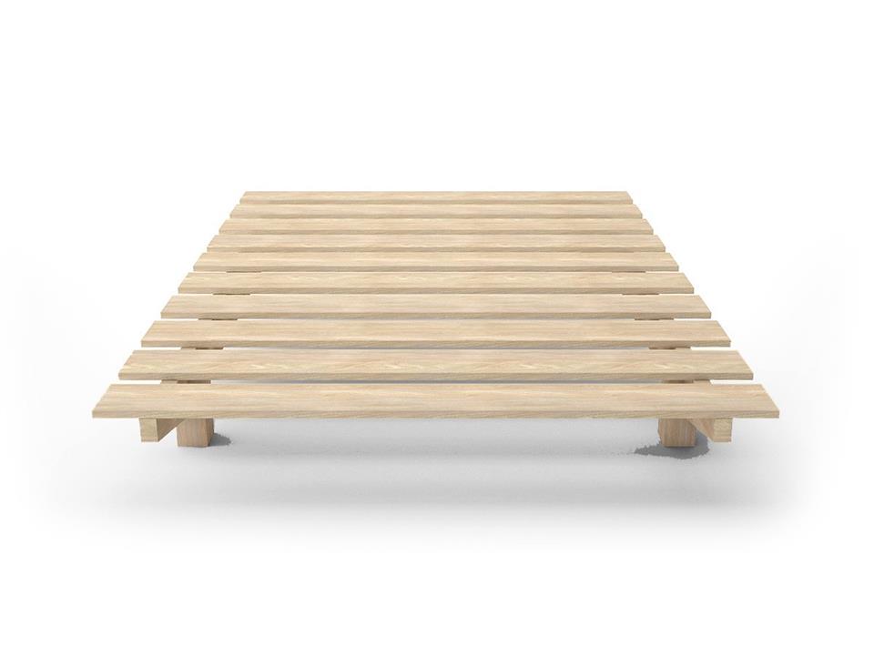 European custom floating timber bed base