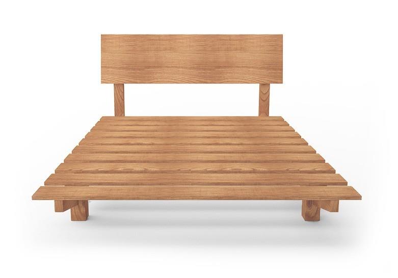 European custom timber floating bed frame