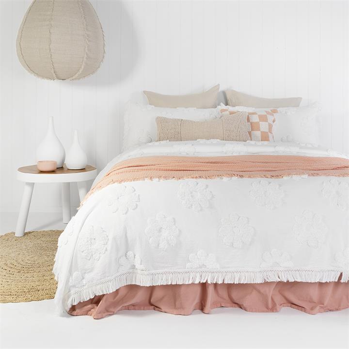 Everlasting Coverlet Set White Q/K