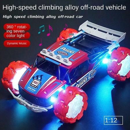 Explosion wheel RC Car Radio Gesture Induction Music Light Twist High Speed Stunt Dual RC off Road Drift Vehicle