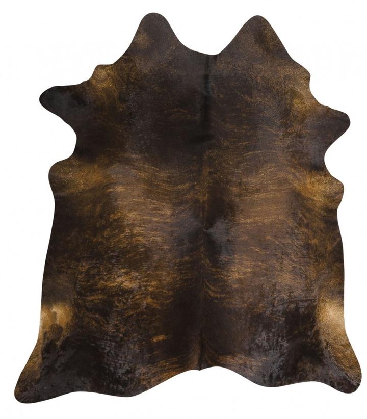 Exquisite Natural Cow Hide Dark Brindle 170x180cm