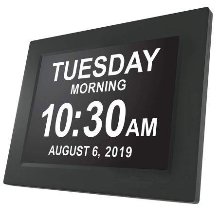 Extra Large Impaired Vision Digital Clock For the Elderly People  (Black)