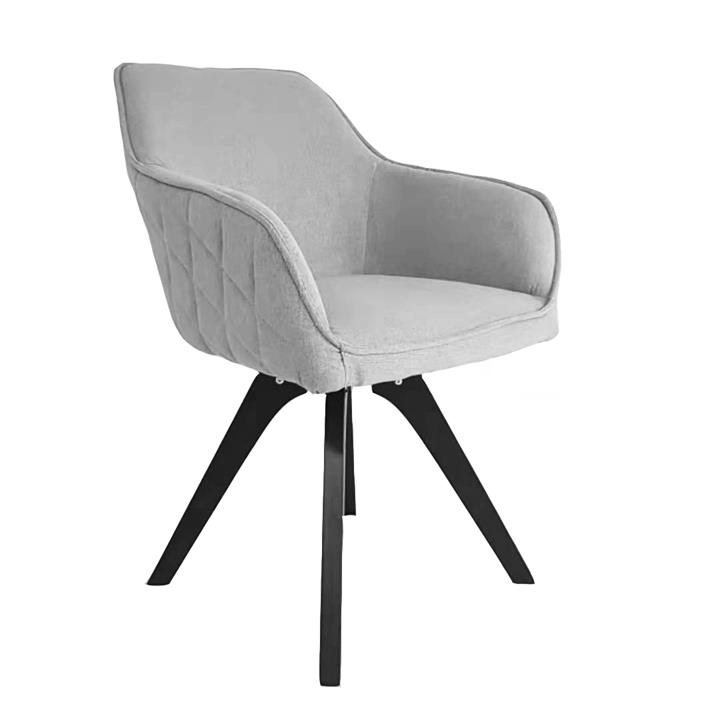 Fabio Dining Chair in Grey Fabric - Set of 2