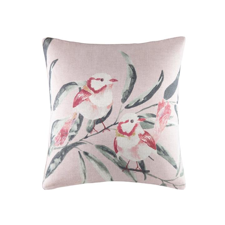 Fairy Wren Cushion - Clay Square