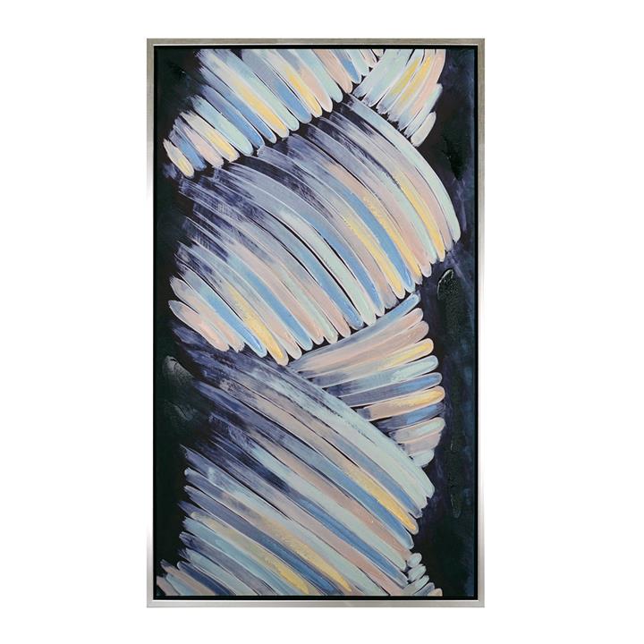 Falling Rain Blues Enhanced Canvas Print