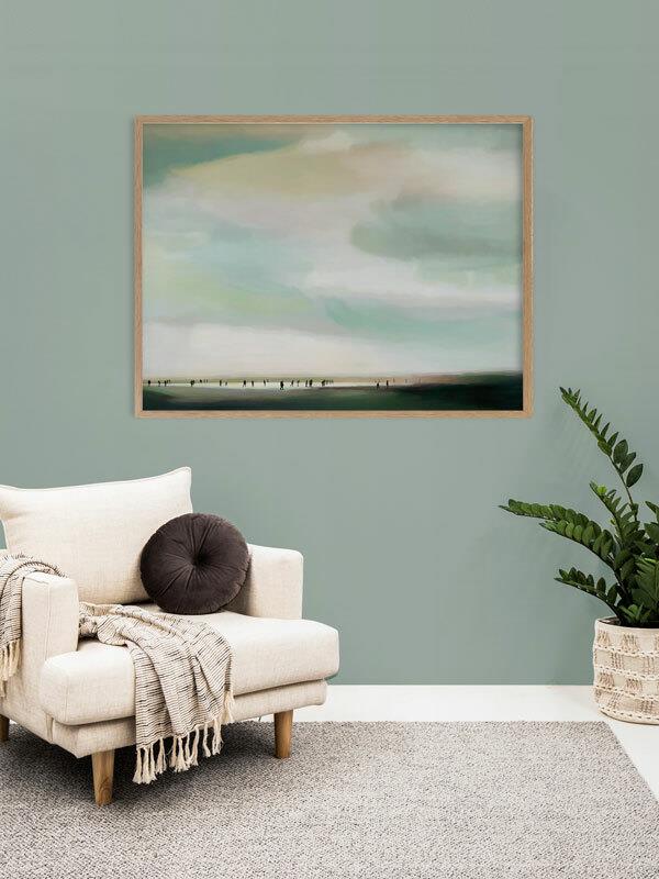 Familiar Faces - Frame Oak - With Mat - 84x105 - Landscape