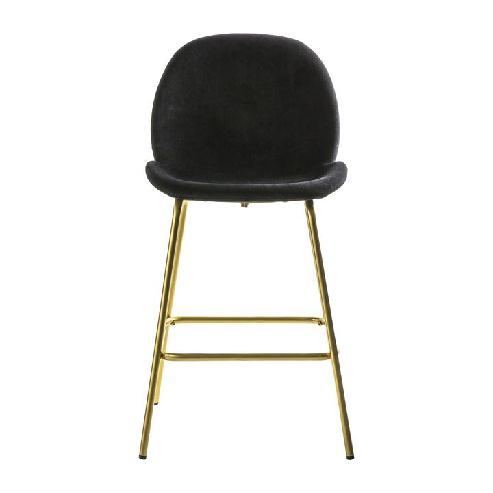 Fauci Stool Black Velvet