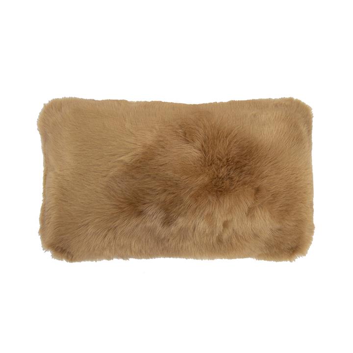 Faux Fur Cushion 30x50cm Butterscotch