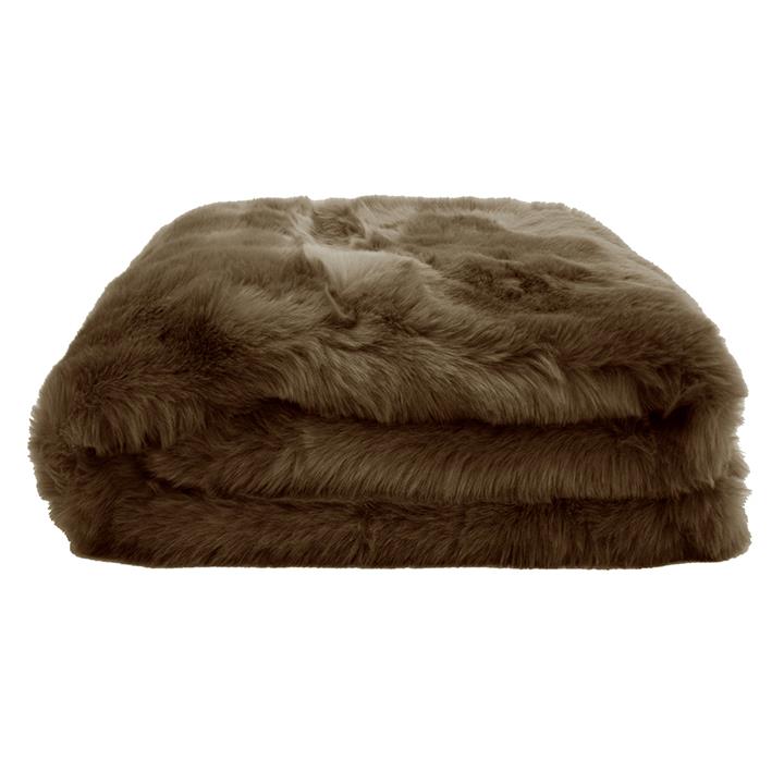 Faux Fur Throw 130x180cm Hazel