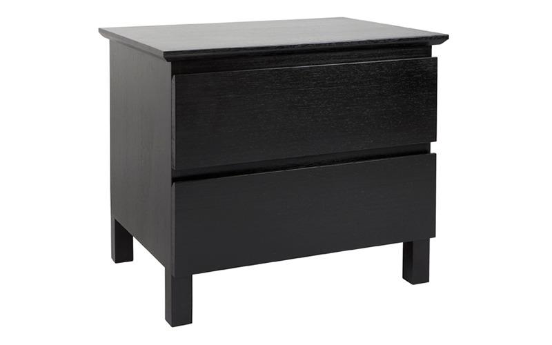 Felicia custom timber 2 drawer bedside table