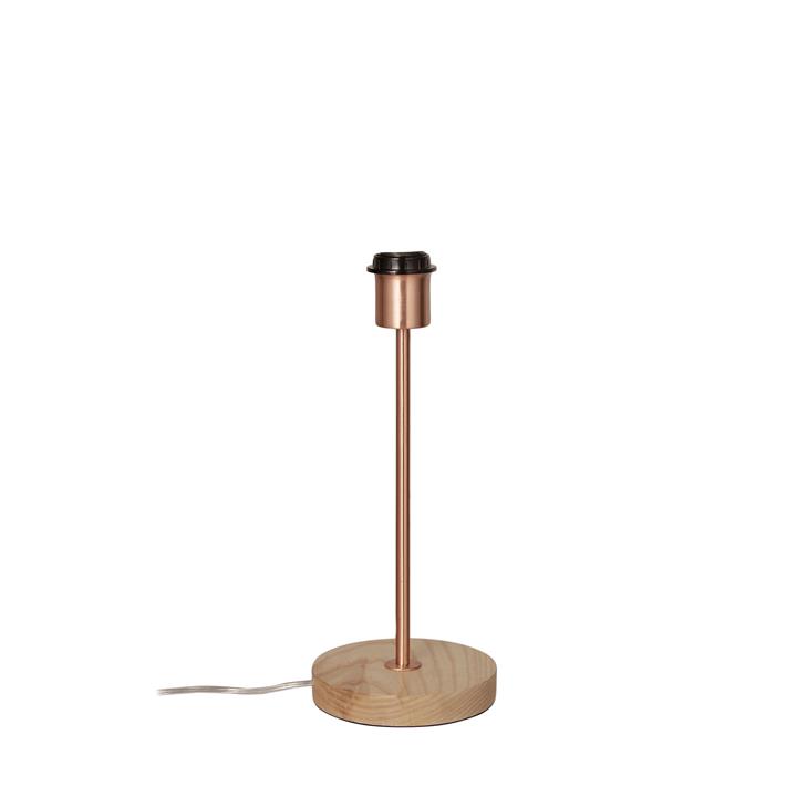Fino Table Lamp Base Teak & Copper