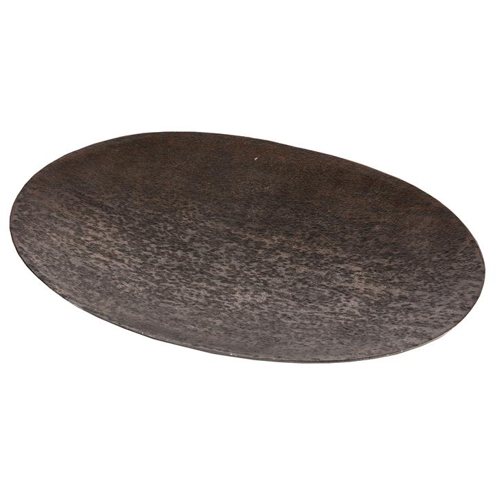 Fire Oval Shallow Platter Copper