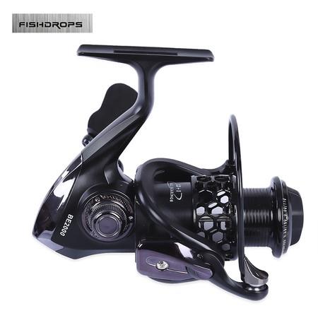 FISHDROPS Hollow-out Spinning Reel Fishing Tackle Lure with Exchangeable Handle