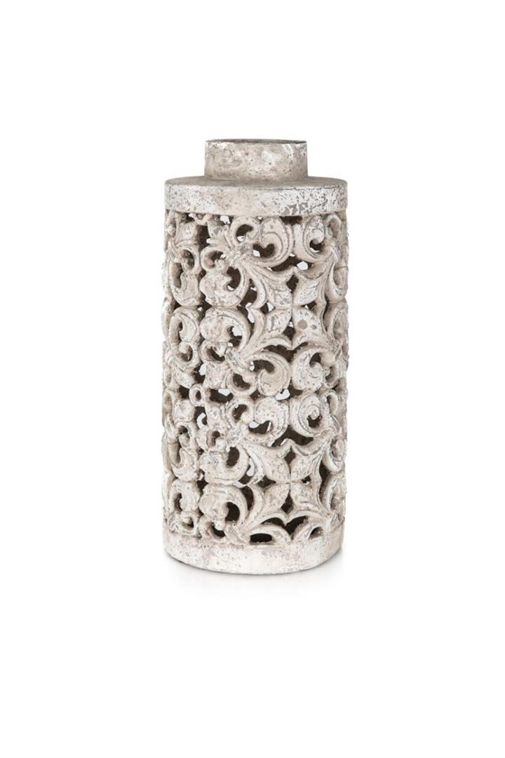 Fleurdelis Patterned Candle Pot