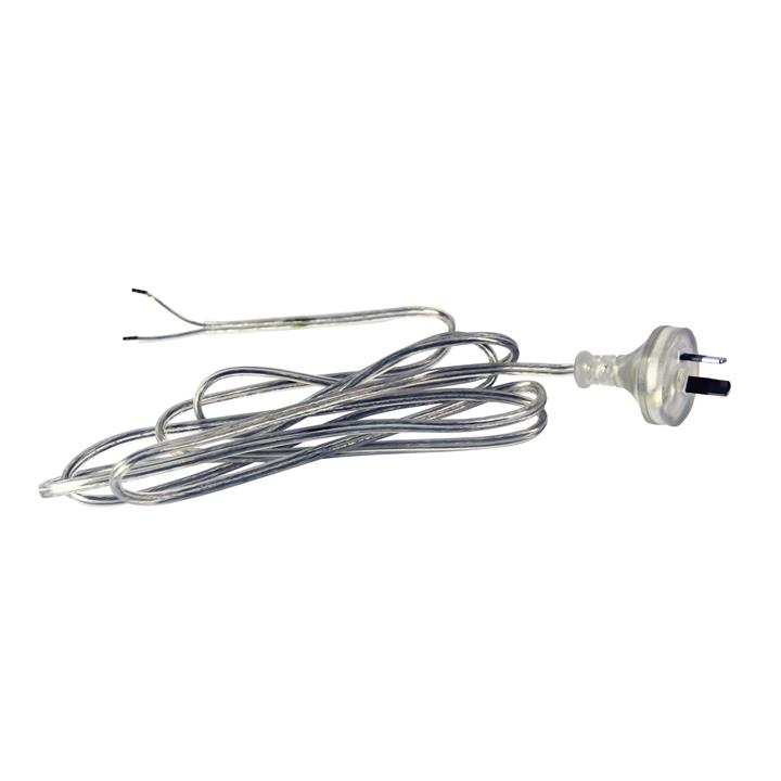 Flex Moulded Plug Clear 2M Dbins