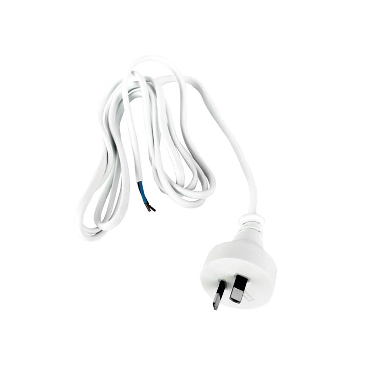 Flex Moulded Plug White 2M Dbins