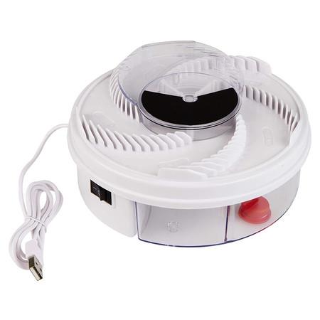 Fliegenfalle elektrisch 03255 Electric Catcher Island Killer with USB Port Automatic Fly Trap, White