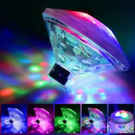 Floating Underwater Light RGB Pool Accessories Led Spa Submersible Pool Lights Waterproof  Lamp Led Float Pool Lamp Battery Lamp 2pcs