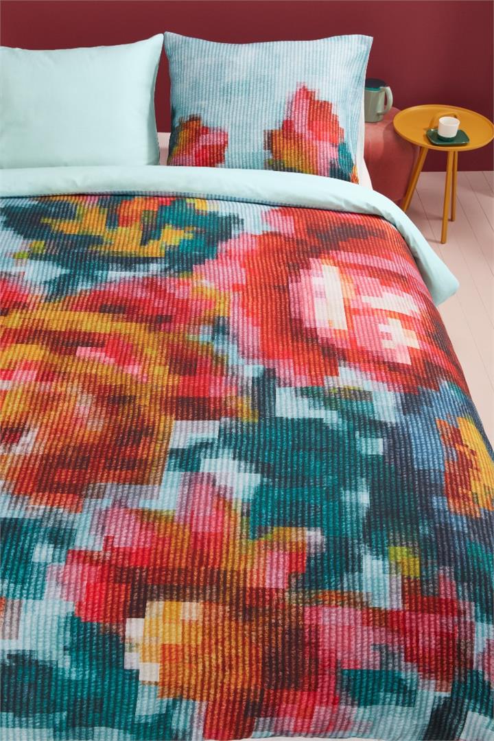 Floral Mosaic Cotton Quilt Cover Set - King Bed