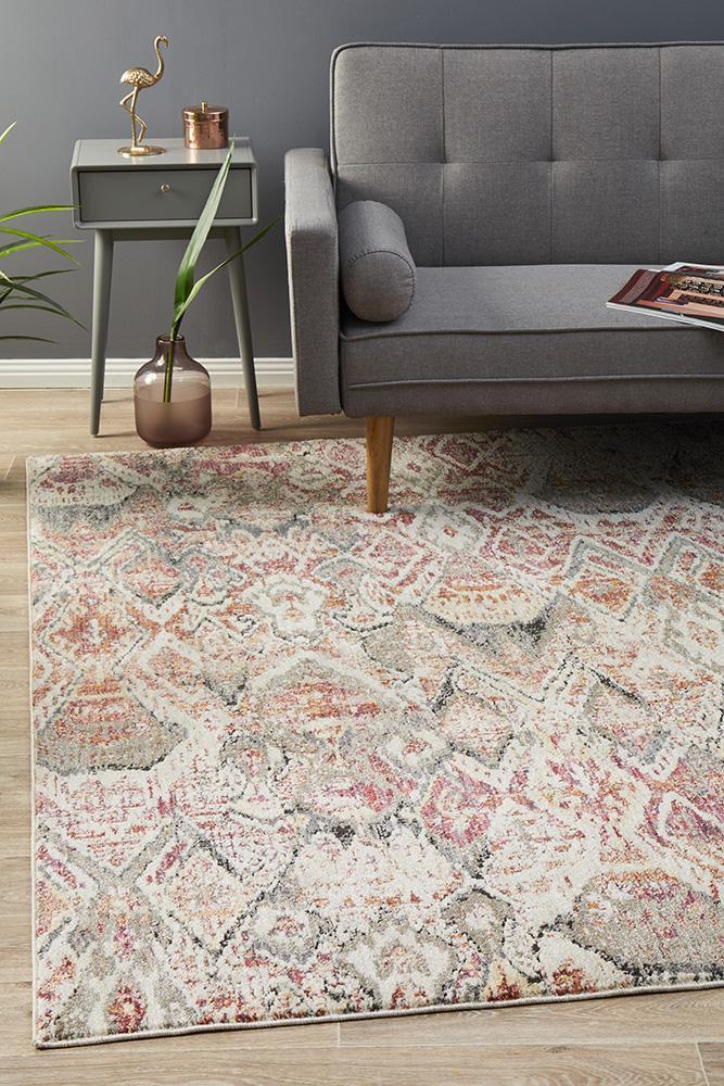 Fluid Sunset Modern Rust Rug 330x240cm