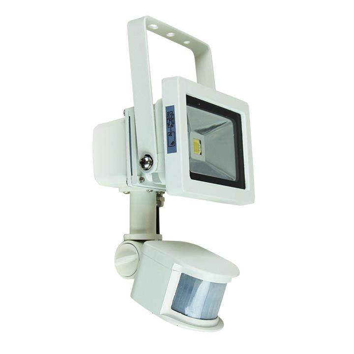 Foco 10W Led Sensor Flood Light White Ip44