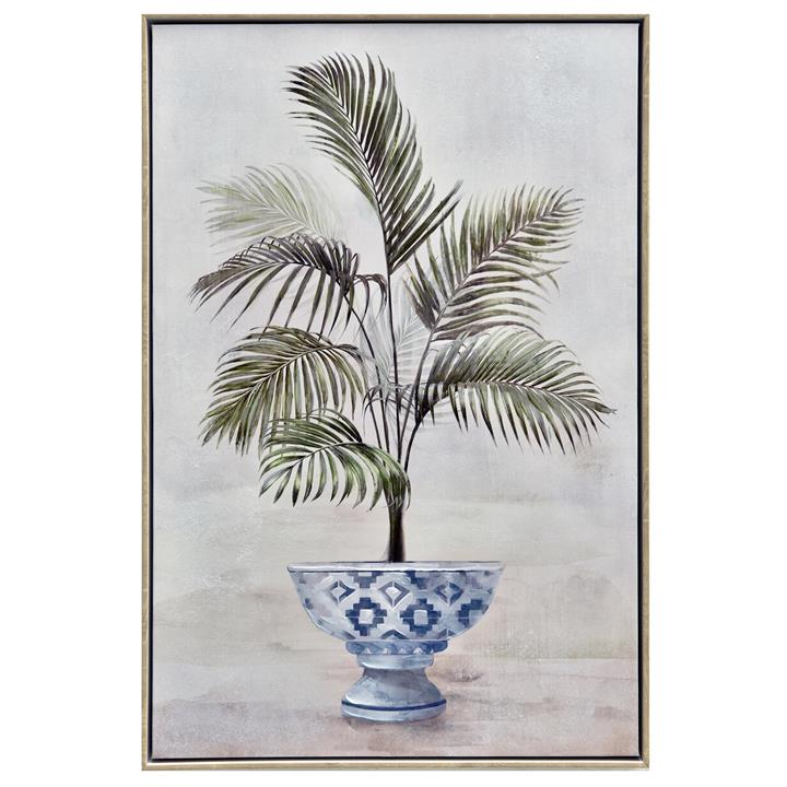 Framed Potted Palm 63x93cm