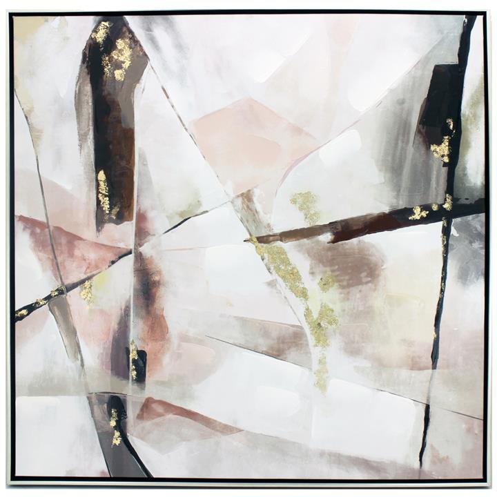 Framed Raja Painting 83x83cm