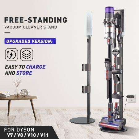 Freestanding Vacuum Stand Rack Cleaner with Wire Organiser Dyson V6 V7 V8 V10 V11 V12 V15