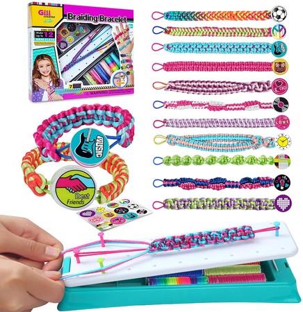 Friendship Bracelet Making Kit for Ages 6- 12yr. Party Supply and Travel Activities