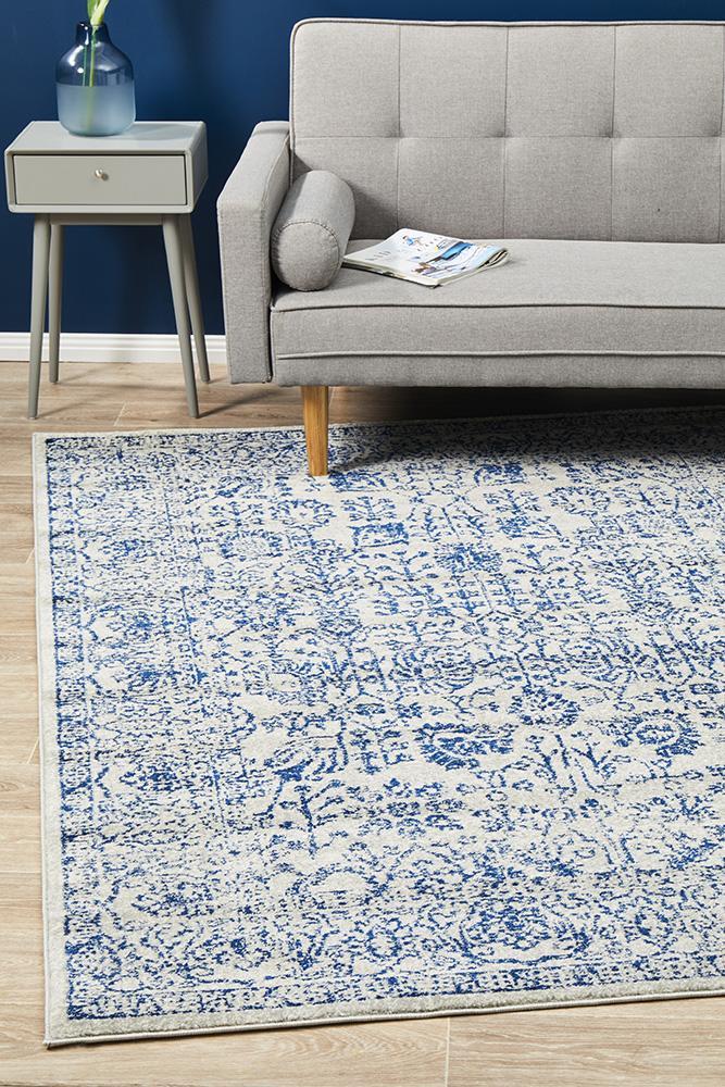 Frost Blue Transitional Rug 330x240cm