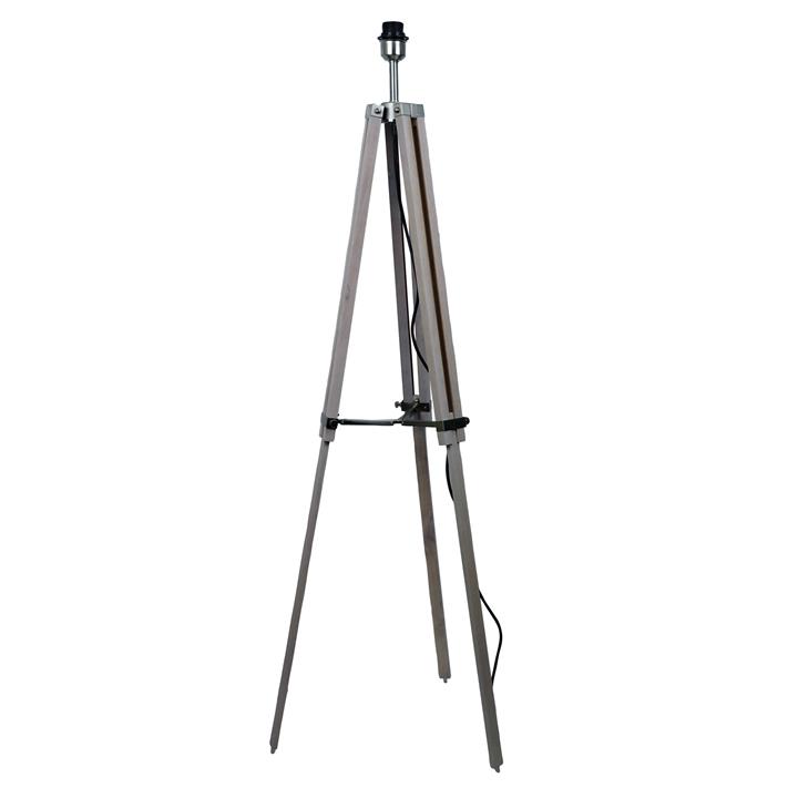 Galileo Tripod F/Lamp Base White Wash / Br.Chr