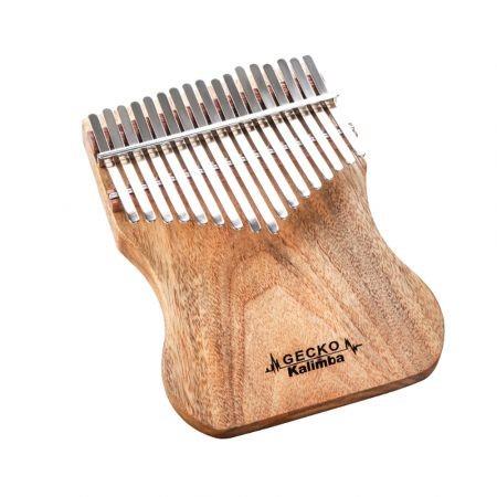 GECKO Kalimba 17 Keys Camphor Wood with Instruction and Tune Hammer