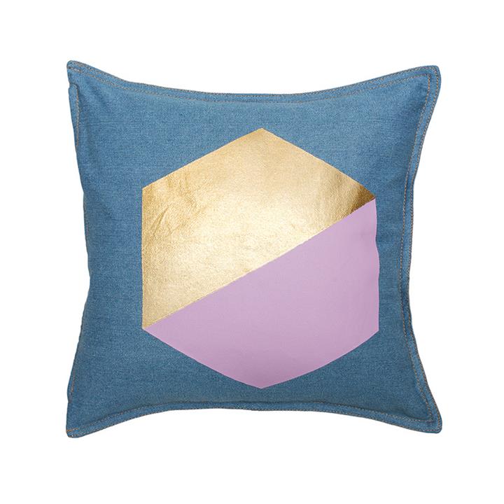 Gem Cushion Filled 43 x 43cm Lavender