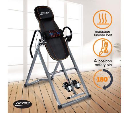Genki Adjustable Inversion Table Gravity Folding Gravity Massage Belt