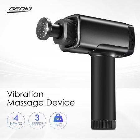 Genki Muscle Vibration Massage Device Gun Electric Deep Tissue Body Percussion Massager