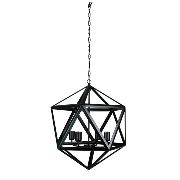 Geo 4 Pendant Matt Black