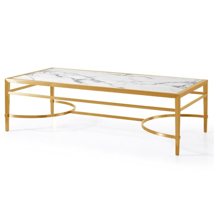 Georgian Coffee Table Marble Gold