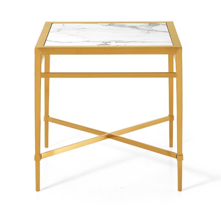 Georgian Side Table Marble Gold