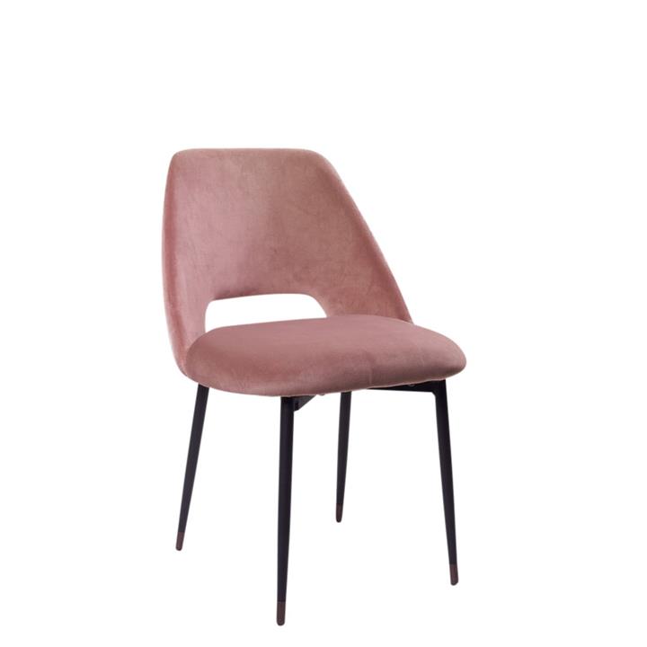 Germain Chair In Blush Velvet