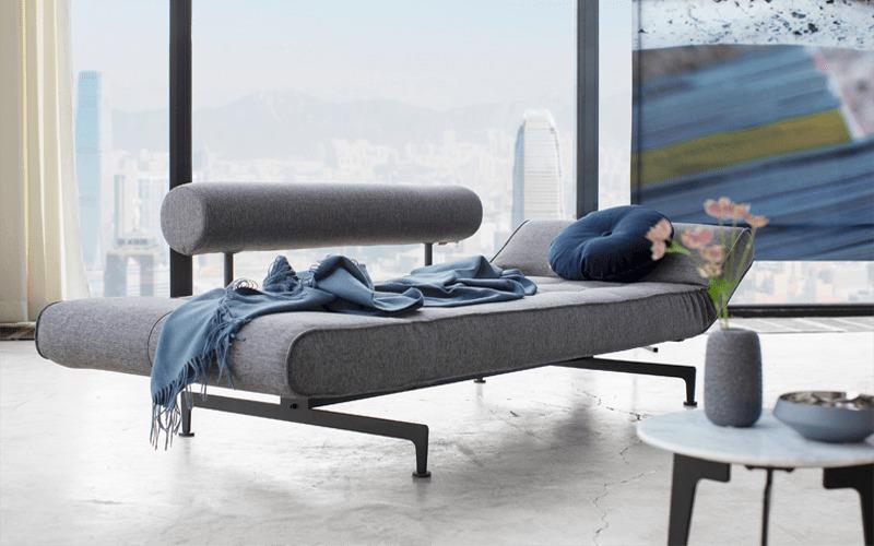 Ghia single sofa bed with black leg - innovation living