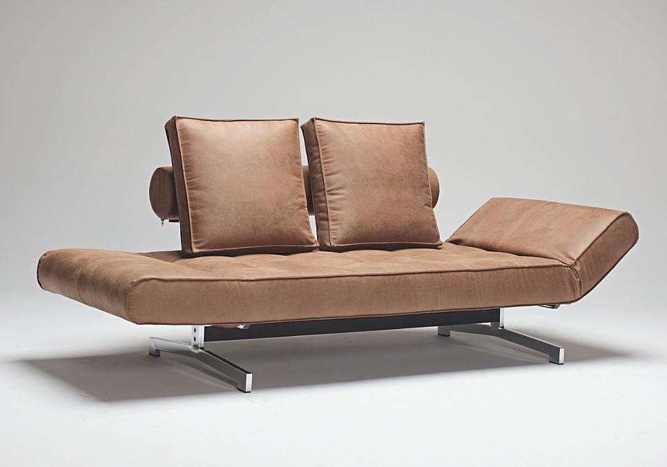 Ghia single sofa bed with chrome leg - innovation living